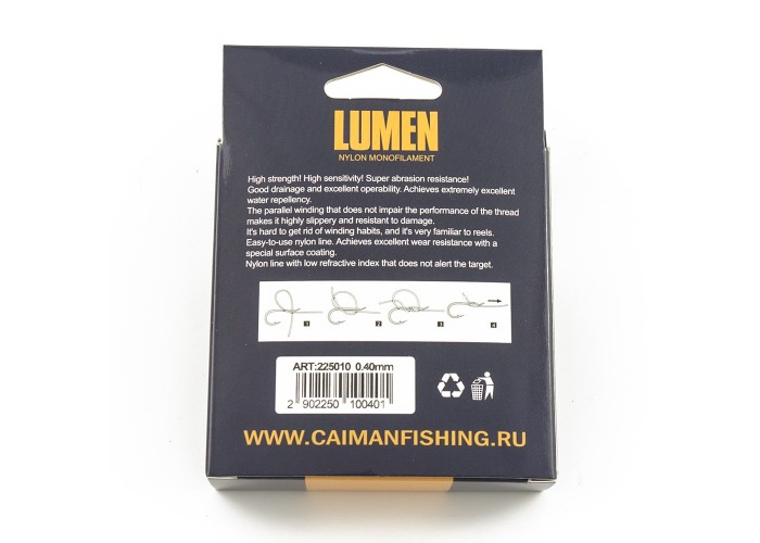 Леска Caiman Lumen 100м 0,40 мм прозрачная