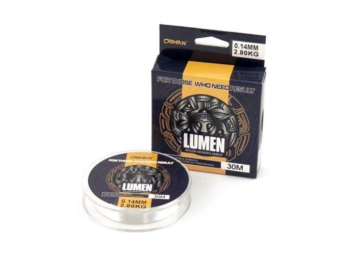 Леска Caiman Lumen 30м 0,14 мм прозрачная