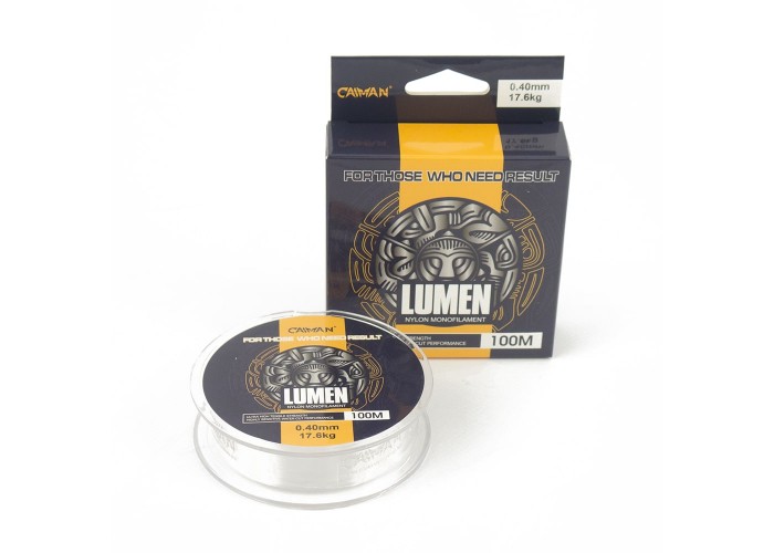 Леска Caiman Lumen 100м 0,40 мм прозрачная