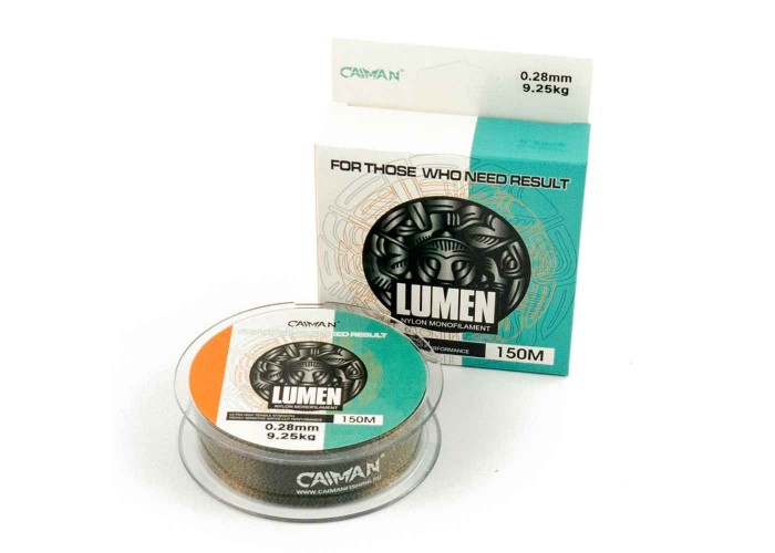 Леска Caiman Lumen 150м 0,28 мм черно-зеленая