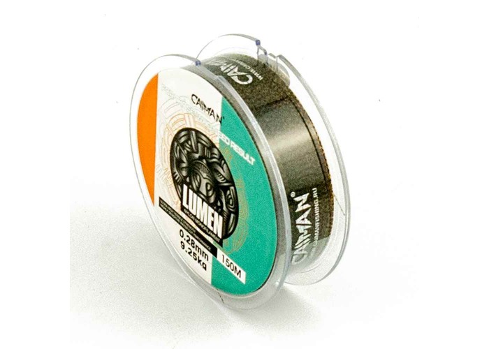 Леска Caiman Lumen 150м 0,28 мм черно-зеленая