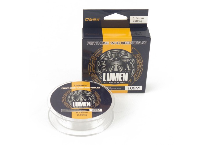 Леска Caiman Lumen 100м 0,14 мм прозрачная