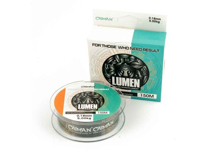 Леска Caiman Lumen 150м 0,18 мм черно-зеленая