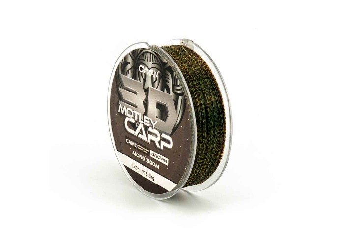 Леска Caiman Motley Carp 300м 3D Camo Brown 0,40 мм (6шт в упак)
