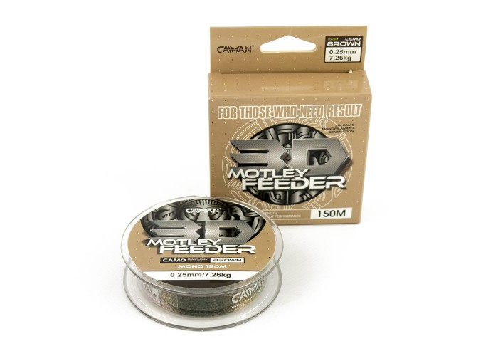 Леска Caiman Motley Feeder 150м 3D Camo Brown 0,25 мм