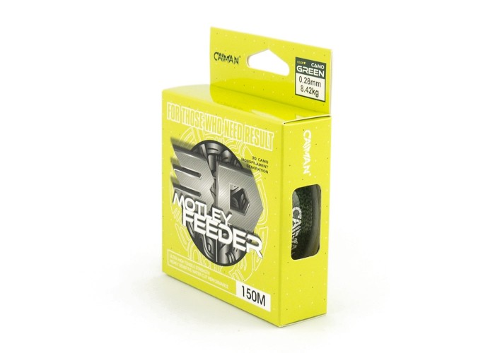 Леска Caiman Motley Feeder 150м 3D Camo green 0,28 мм