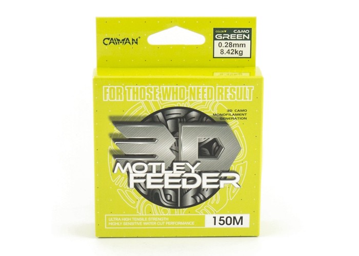 Леска Caiman Motley Feeder 150м 3D Camo green 0,28 мм