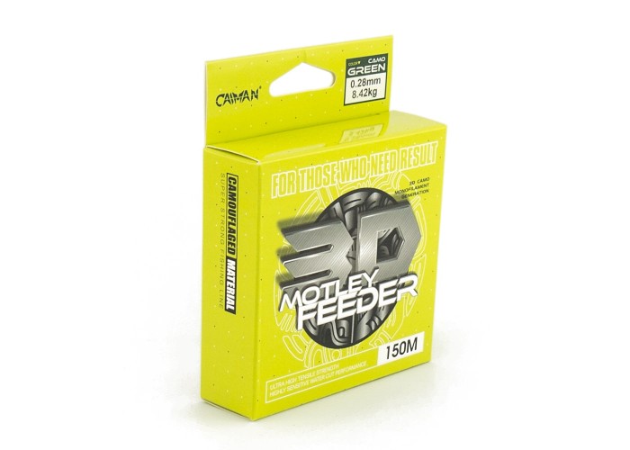 Леска Caiman Motley Feeder 150м 3D Camo green 0,28 мм