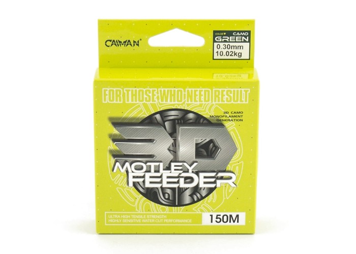 Леска Caiman Motley Feeder 150м 3D Camo green 0,30 мм