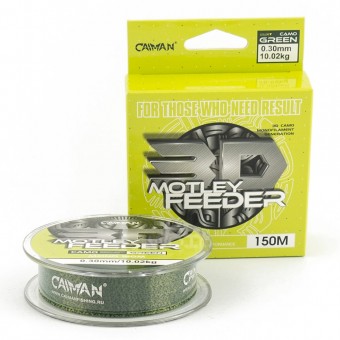 Леска Caiman Motley Feeder 150м 3D Camo green 0,30 мм