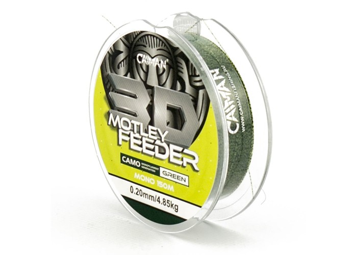 Леска Caiman Motley Feeder 150м 3D Camo green 0,20 мм