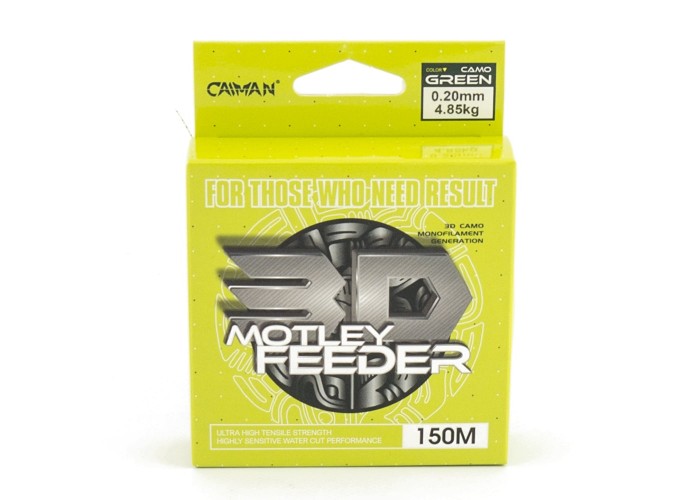 Леска Caiman Motley Feeder 150м 3D Camo green 0,20 мм