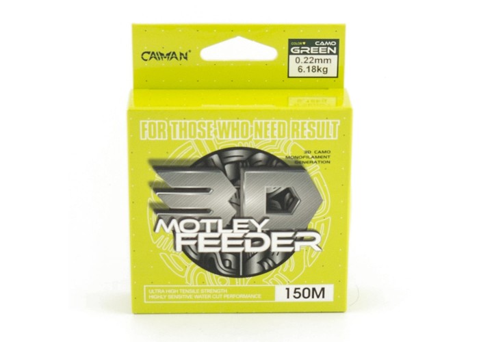 Леска Caiman Motley Feeder 150м 3D Camo green 0,22 мм