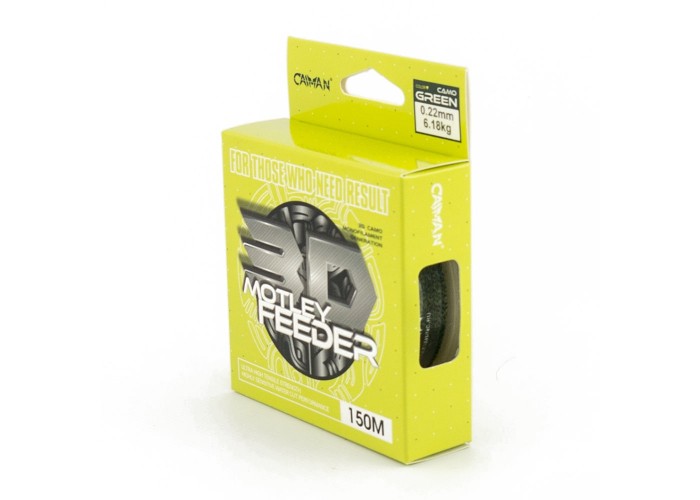 Леска Caiman Motley Feeder 150м 3D Camo green 0,22 мм