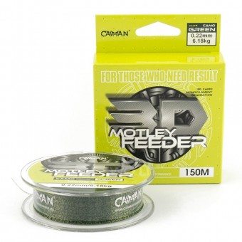 Леска Caiman Motley Feeder 150м 3D Camo green 0,22 мм