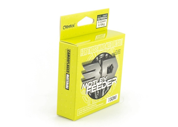 Леска Caiman Motley Feeder 150м 3D Camo green 0,22 мм