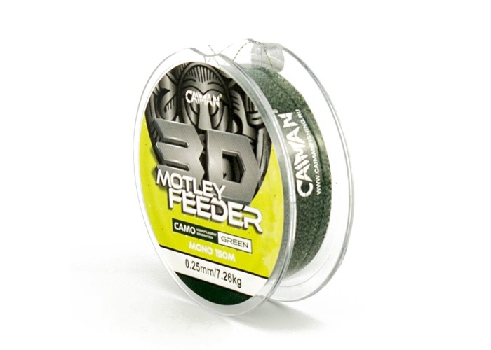 Леска Caiman Motley Feeder 150м 3D Camo green 0,25 мм