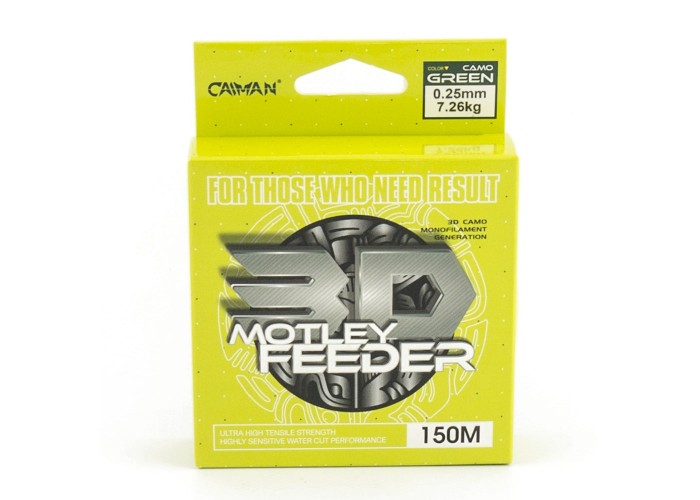 Леска Caiman Motley Feeder 150м 3D Camo green 0,25 мм