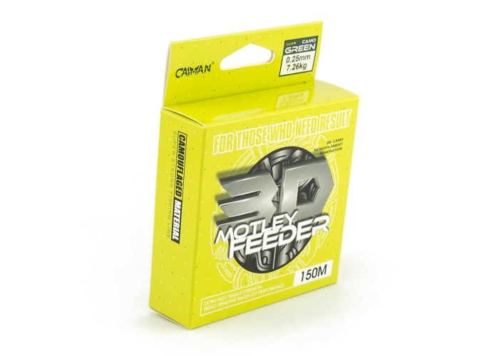 Леска Caiman Motley Feeder 150м 3D Camo green 0,25 мм