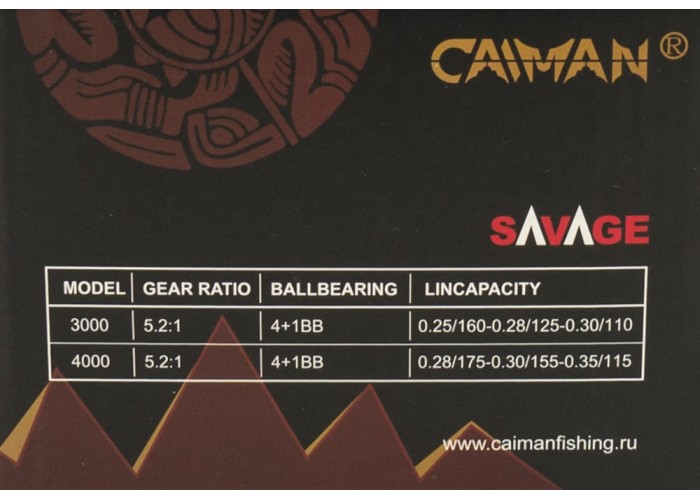 Катушка Caiman Savage 3000 (4+1ВВ)