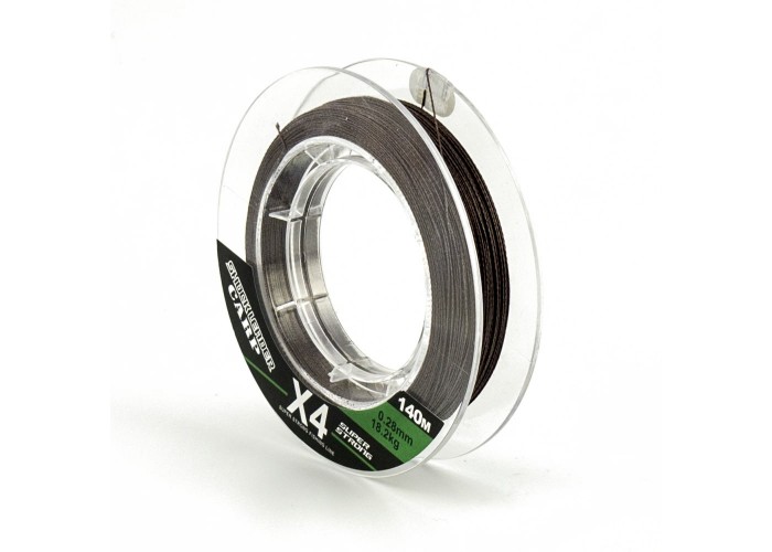 Шнур Caiman Shock Leader Carp 4Х (Brown) 140 м 0,28