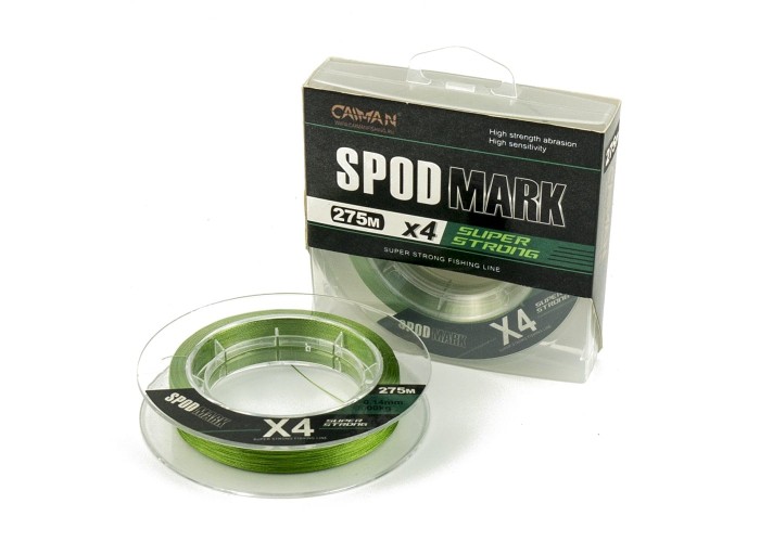 Шнур Caiman Spod&Mark 275м 0,14мм зеленый