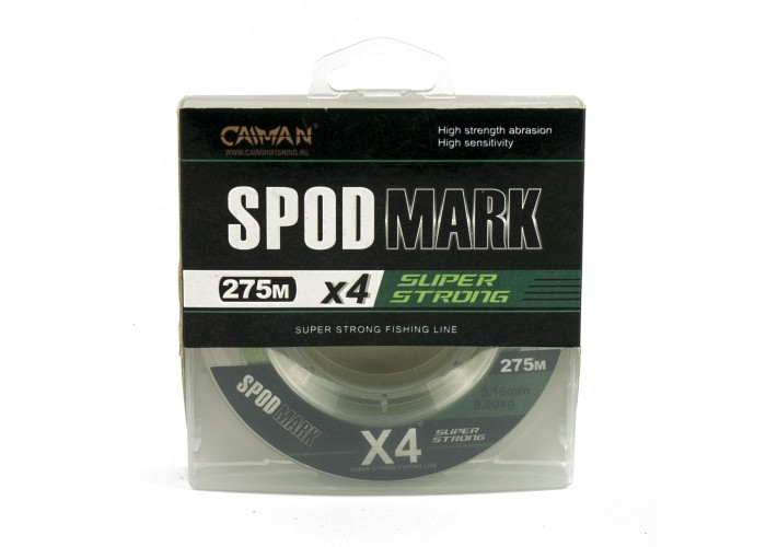 Шнур Caiman Spod&Mark 275м 0,16мм зеленый