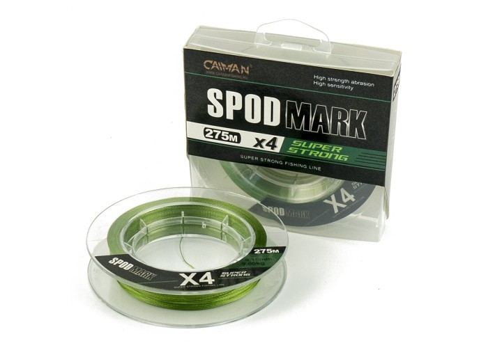 Шнур Caiman Spod&Mark 275м 0,16мм зеленый