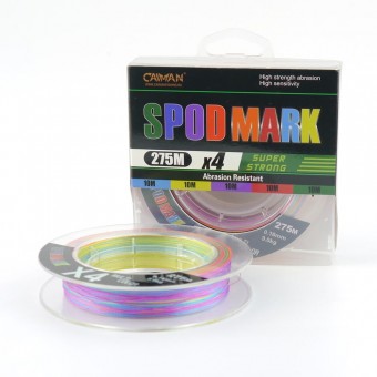 Шнур Caiman Spod&Mark 275м 0,14мм Multicolor