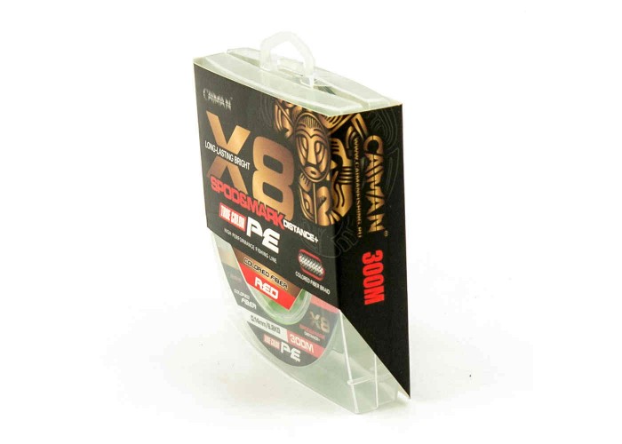 Шнур Caiman Spod&Mark Distance++ 300м восьмижильный 0,14мм зеленый