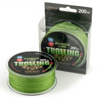 Шнур Caiman Trolling 200м 0,28мм #3.0 зеленый