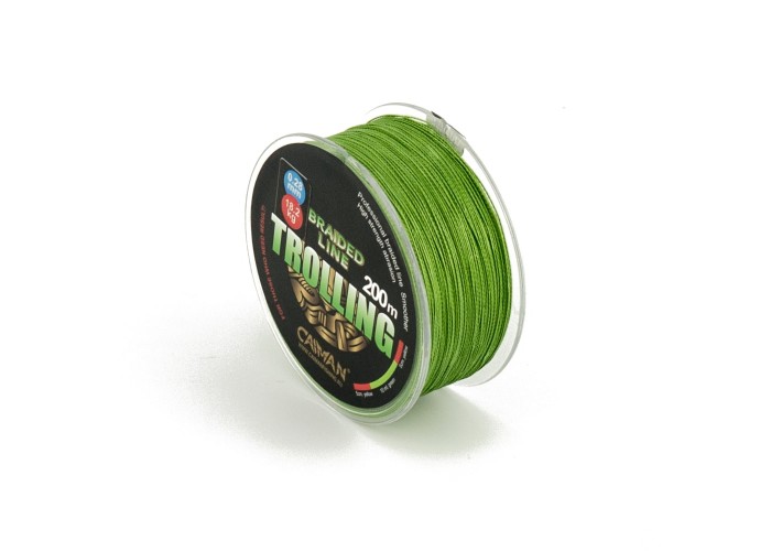 Шнур Caiman Trolling 200м 0,28мм #3.0 зеленый