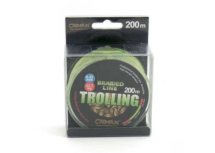Шнур Caiman Trolling 200м 0,33мм #4.0 зеленый