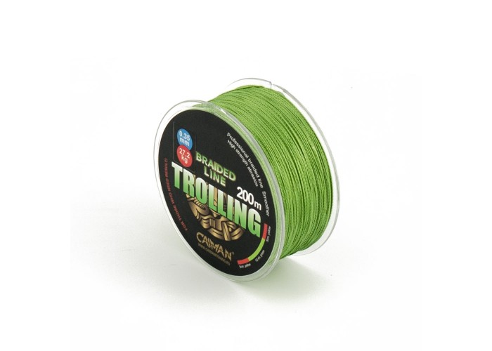 Шнур Caiman Trolling 200м 0,35мм #4.5 зеленый