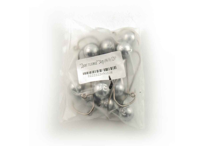 Джиг головка IVVA крючок 6/0 24гр 120 градусов (10 шт. в упак.)