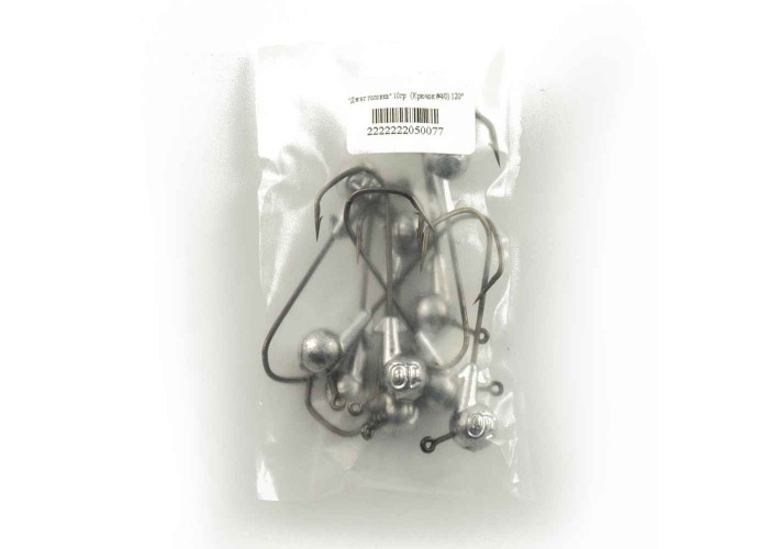 Джиг головка IVVA крючок 4/0 10гр 120 грудусов (10 шт. в упак.)