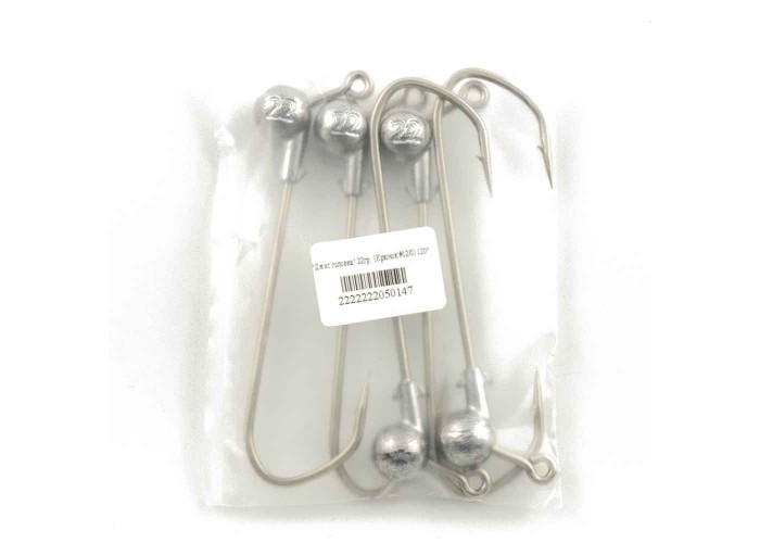 Джиг головка IVVA крючок 12/0 22гр 120 градусов (10 шт. в упак.)