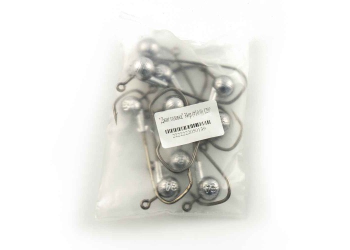 Джиг головка IVVA крючок 10/0 34гр 120 градусов (10 шт. в упак.)