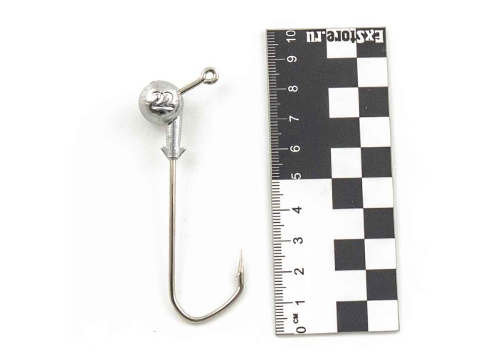 Джиг головка IVVA крючок 8/0 22гр 120 градусов (10 шт. в упак.)