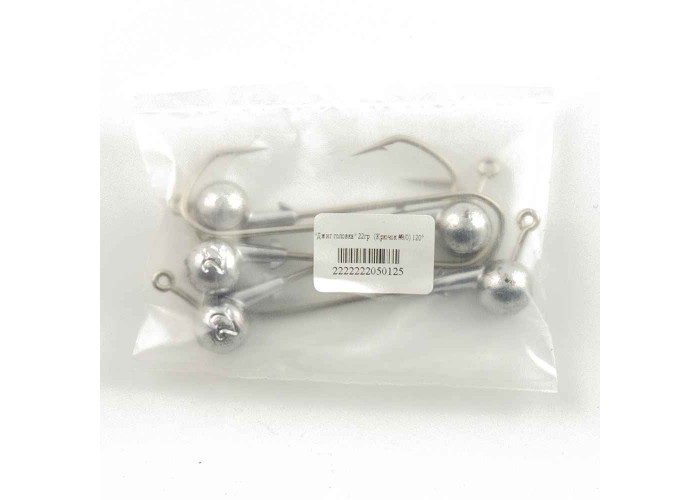 Джиг головка IVVA крючок 8/0 22гр 120 градусов (10 шт. в упак.)