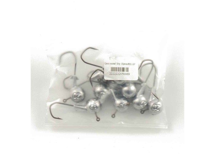 Джиг головка IVVA крючок 3/0 20 гр 120 градусов (10 шт. в упак.)