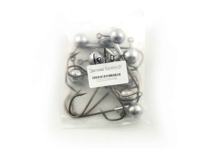 Джиг головка IVVA крючок 10/0 42гр 120 градусов (10 шт. в упак.)