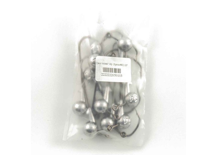 Джиг головка IVVA крючок 6/0 14гр 120 градусов (10 шт. в упак.)