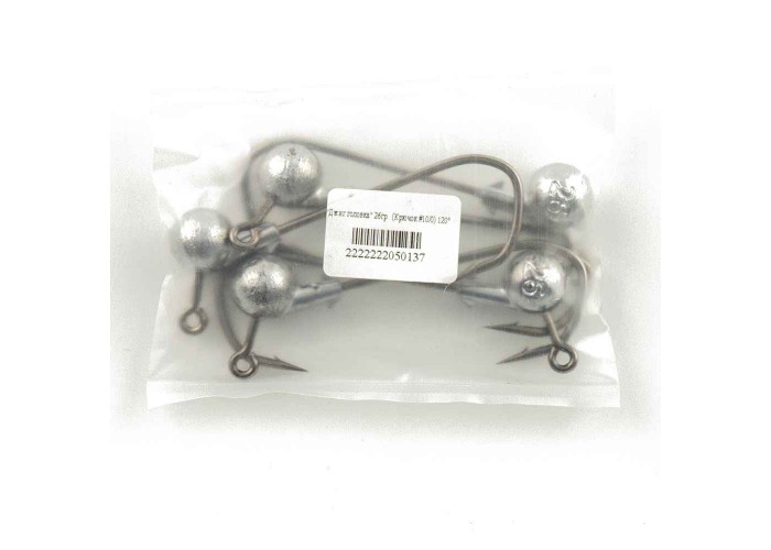 Джиг головка IVVA крючок 10/0 26гр 120 градусов (10 шт. в упак.)