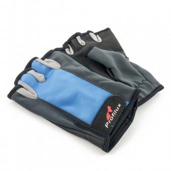 Перчатки спиннингиста Profilux без пальцев (синие)