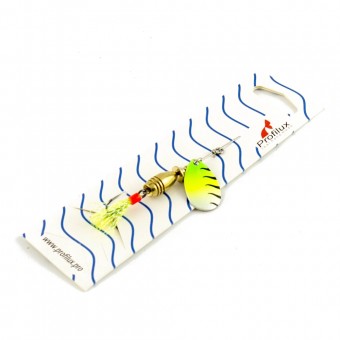 Блесна вращающаяся Profilux Инди 3 5гр цв. 210 перламутр-желтый-салатовый (5 шт в упак.)