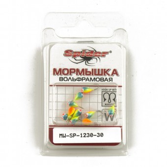Мормышка вольфрамовая Spider капля с отверст. 3 мм 0,37 гр 30