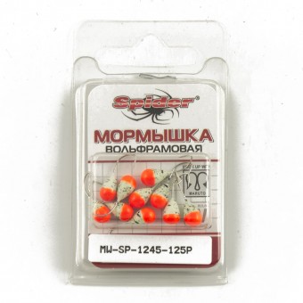 Мормышка вольфрамовая Spider капля с отверст. 4,5 мм 1,25 гр 125Р