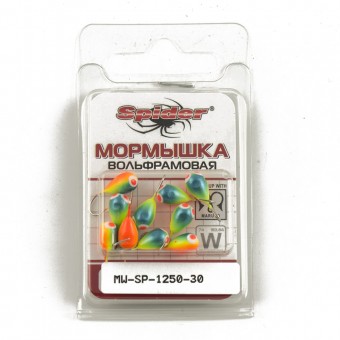 Мормышка вольфрамовая Spider капля с отверст. 5,0 мм 1,65 гр 30