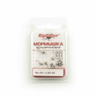 Мормышка вольфрамовая Spider капля с ушком 2,5 мм 0,26 гр Ni